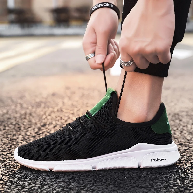 Brand New Running Shoes Men Mesh Breathable Wear-resistant Hot Trainer Sport Male Sneakers | Спорт и развлечения