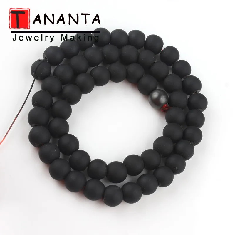 Круглые бусины из гематита 4/6/8 мм для изготовления ювелирных изделий 15 дюймов |