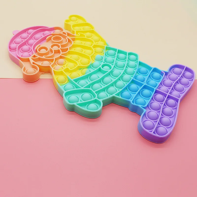 

30cm fidget toys Santa Claus Gel Simple Dimple Anti Stress Fidget Toys Popitst Ease Irritability Restless Adult Children Toy