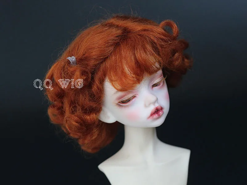 1/6 BJD парик Супер кукла Мода Милый короткий кудрявый мохер для куклы волос