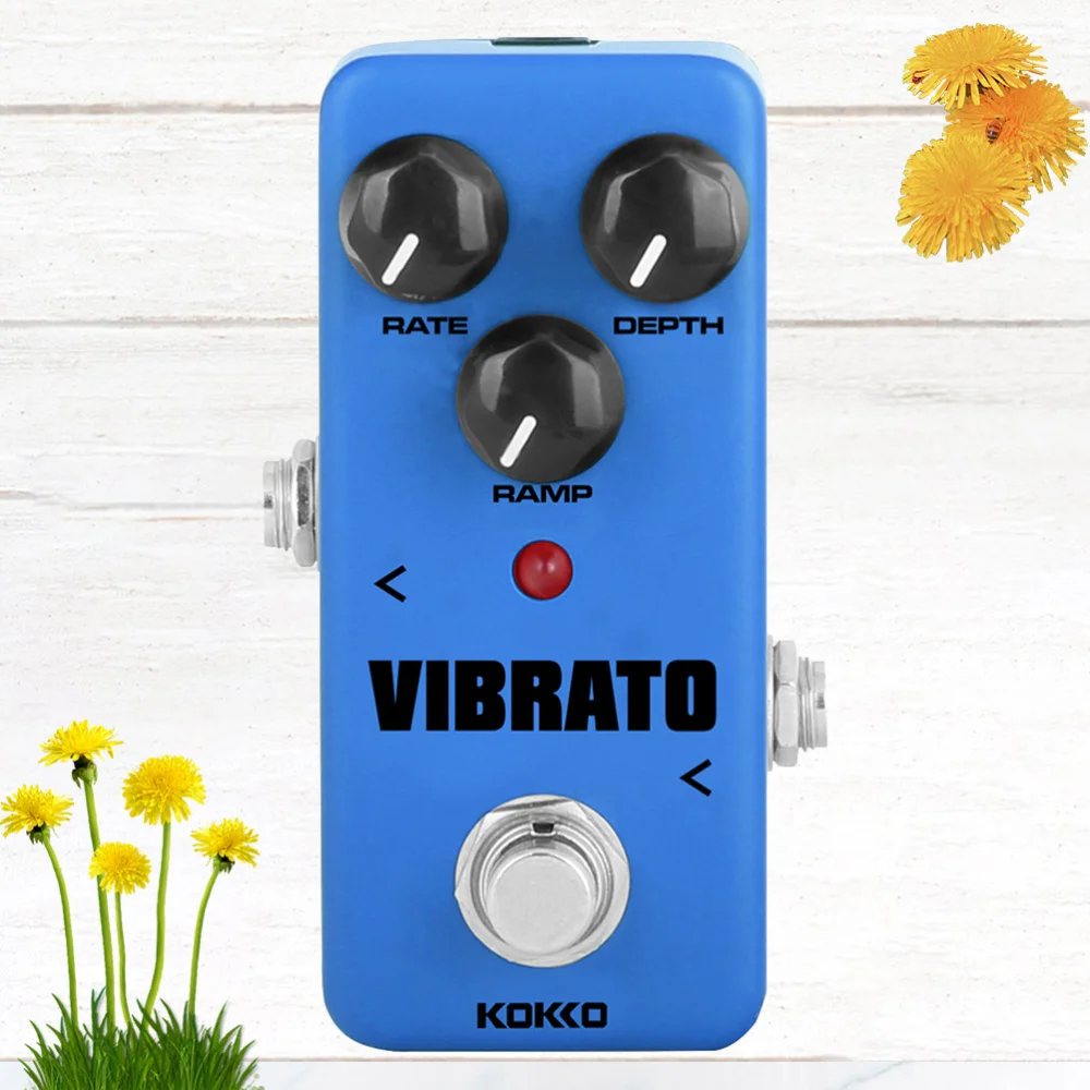 

Electric Guitar Effect Pedal Vibrato Guitarra Effects Mini Tremolo True Bypass Guitar Part Accessories (Blue)