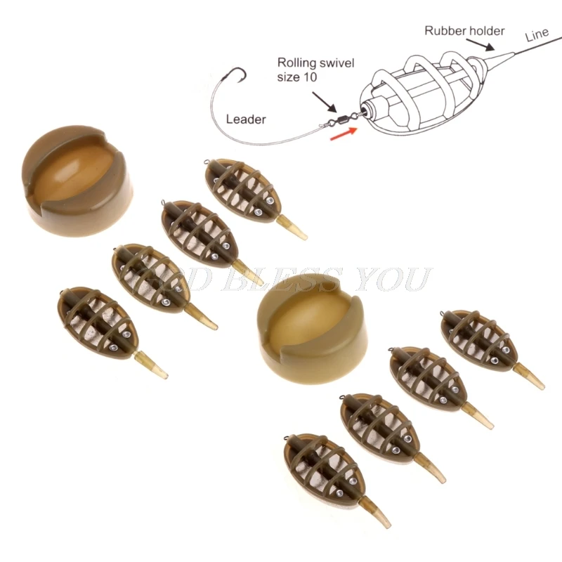 Набор рыболовных кормления Quick Release метод Пластик пресс форм привести приманка