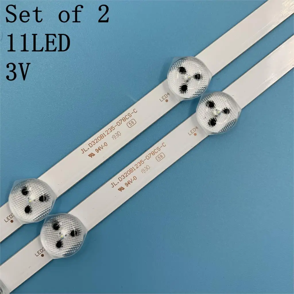 11 светодиодных лент для подсветки TELEFUNKEN TE32182B29C10 32TLKD LED SMART 32XT3000DM комплект полос ТВ