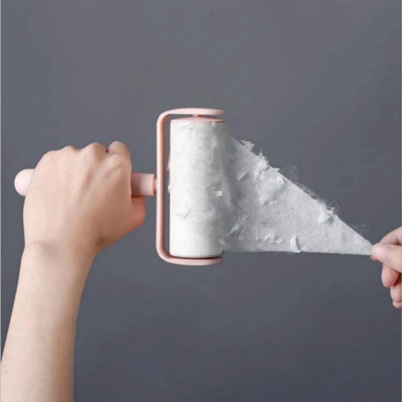 Портативный липкий ролик бумажная щетка для удаления одежды очистки домашних