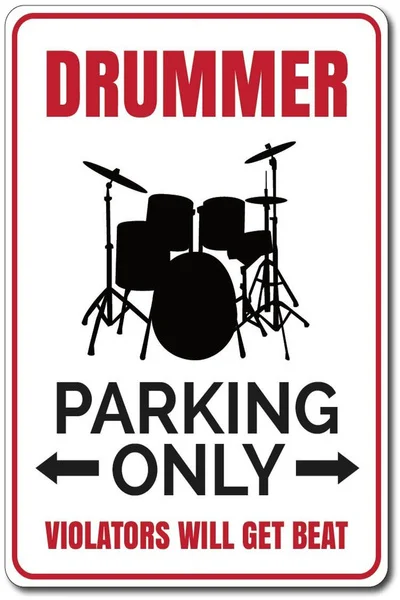 

Drummer Parking Tin Sign Drummer Parking Sign Drummer Gift Gifts for Drummers Drum Player Drum Wall Decor Boy Room Decor Band