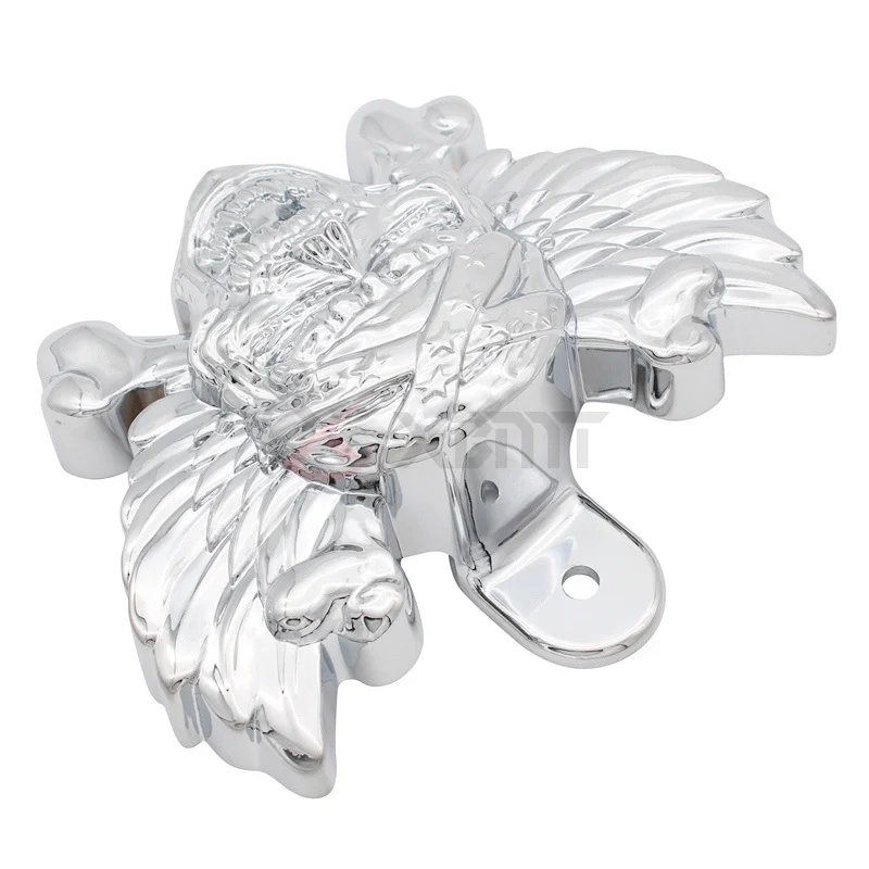 Черный/хромированный алюминиевый рожковый чехол для мотоцикла Harley Sportster Touring Road