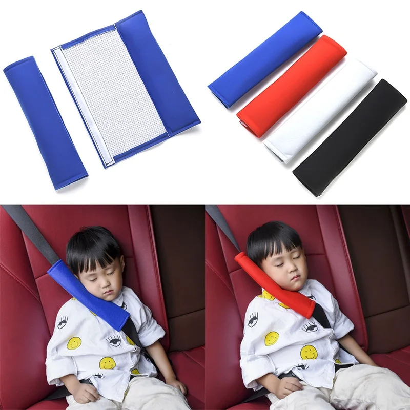 

2 Pcs Car Auto Safety Seat Belt Cotton Shoulder Pad Seatbelt Protection Cover Pad Pillow For Child Car-Styling Interior Parts