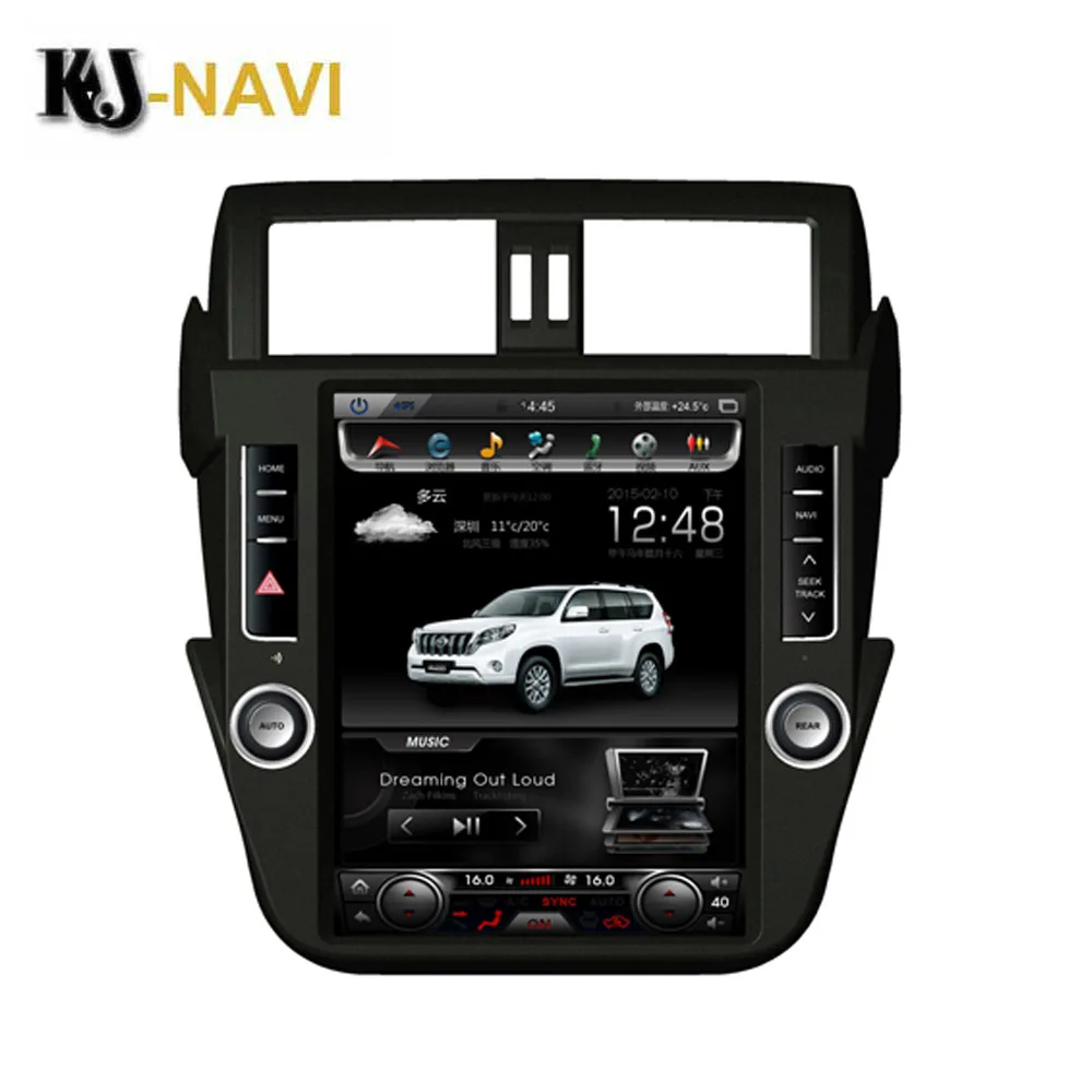 

KJ-NAVI Автомобильный мультимедийный аудиоплеер с вертикальным экраном Tesla, автомобильный GPS-навигатор Android 9,0 для TOYOTA PRADO/LC150/PRADO 2009-2013