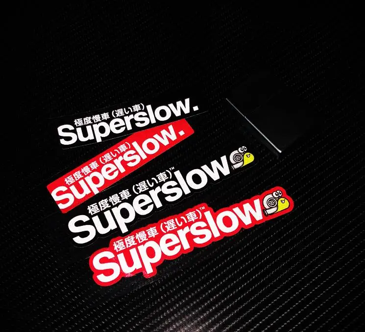 Забавная наклейка на автомобиль Snail Turbo Superslow милый дрейф JDM японские гоночные