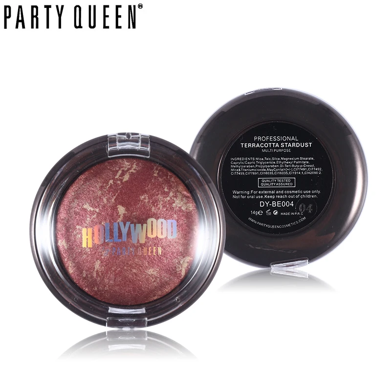 Вечерние королевские Запеченные Румяна палитра для макияжа бронзатор блестящий