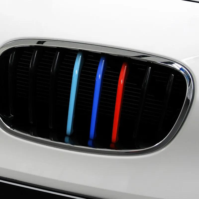 3D автомобильные Передние решетки отделкой спортивные полоски КРЫШКА ДЛЯ BMW M