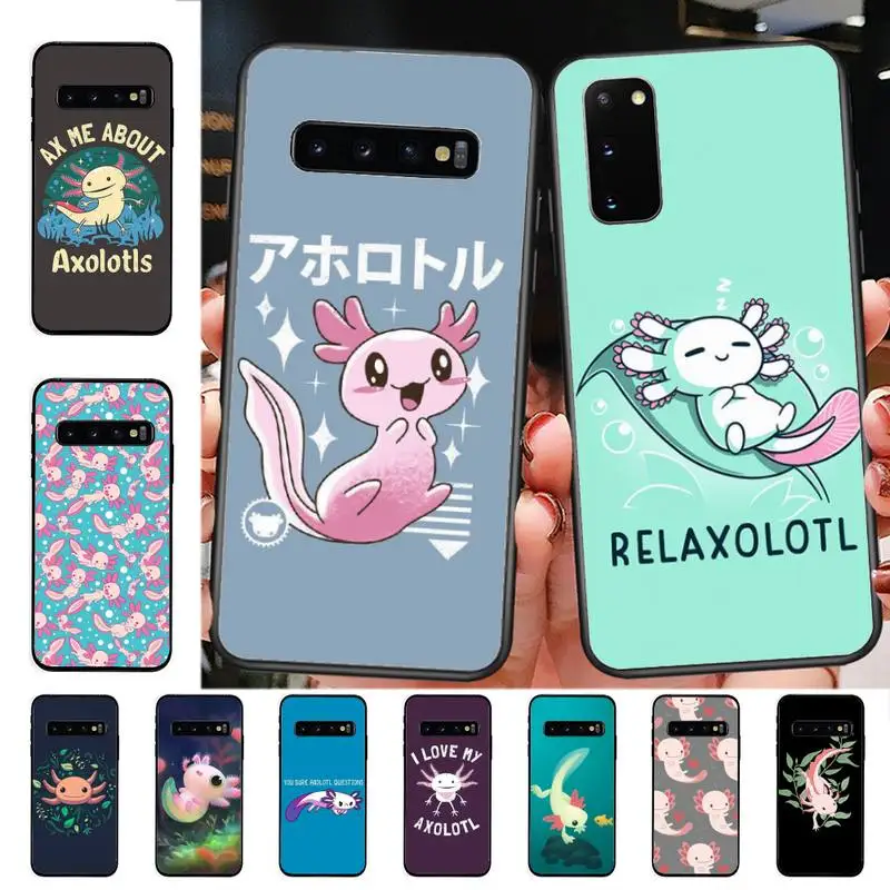 

Yinuoda Cute Animal Axolotl Phone Case for Samsung S10 21 20 9 8 plus lite S20 UlTRA 7edge