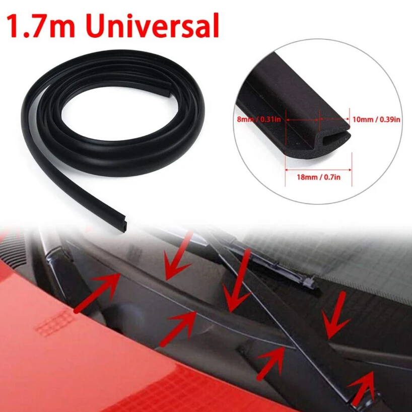 Автомобильное резиновое уплотнение ветрового стекла защитные полоски Наклейка