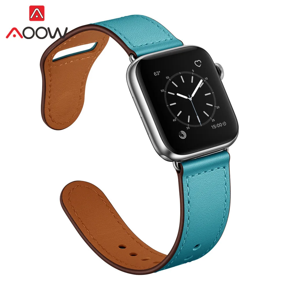 Ремешок-Петля из натуральной кожи для часов Apple Watch 38 мм 42 мм 40 мм 44 мм браслет-ремешок для часов Карлос Корреа аксессуары для iwatch 1 2 3 4