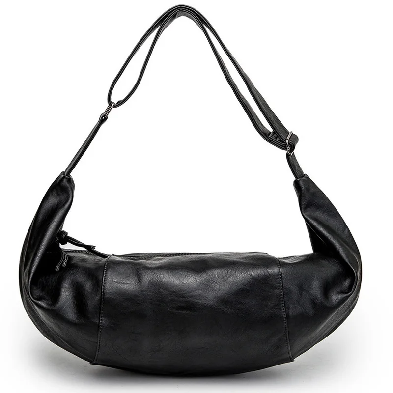 

2021 Designer Sling Bags For Men Luxury Duffle Bag Man Large Shoulder Bag Soft Leather Messenger Bag Personality Dumpling Bag