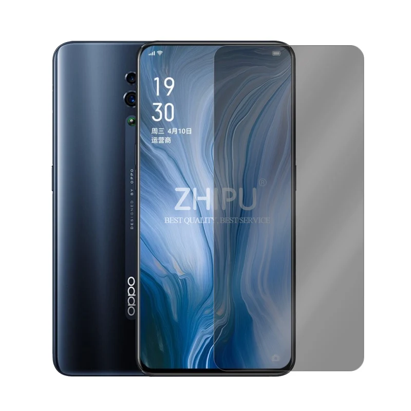 Для Oppo Reno 10x zoom 2.5D Arc Edge антишпионское закаленное стекло для Oppo Reno 10x zoom 6," Защитная пленка для экрана