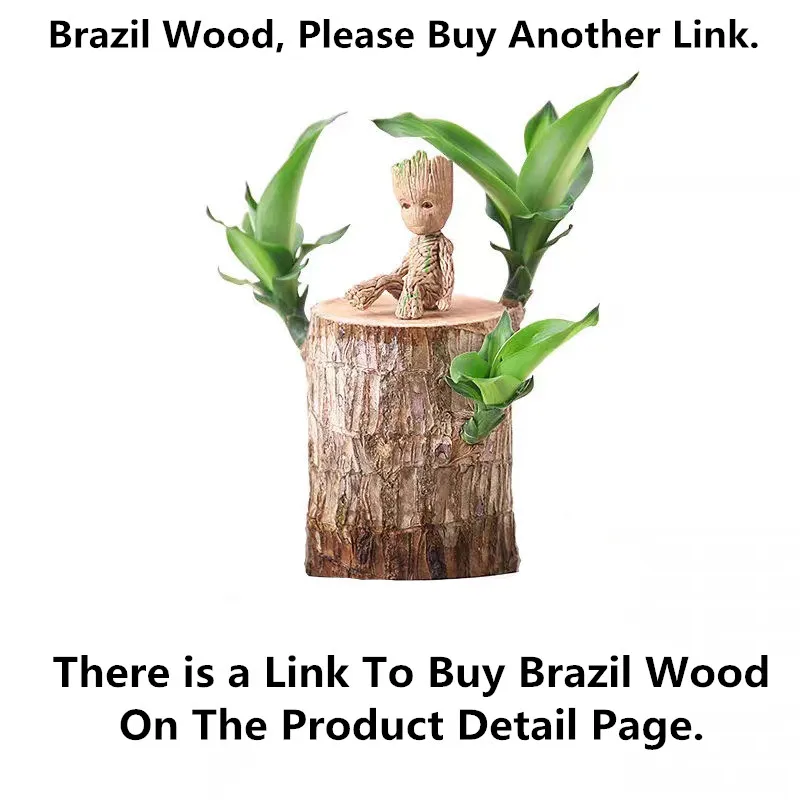 

New arrival Groot Flower Pot Potted Plant Stump Small Decoration Soil Hydroponic Mini Flower Pot Home Office Decoration