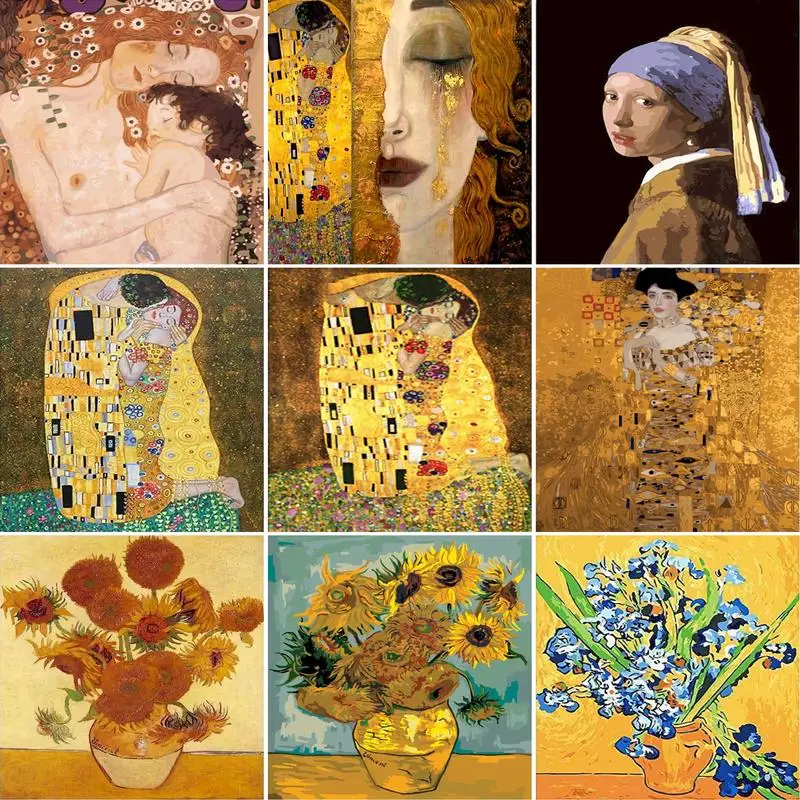 

RUOPOTY DIY Diamond Painting Full Square Landscape Icon Diamond Embroidery Cross Stitch Mosaic Home Decor Gift