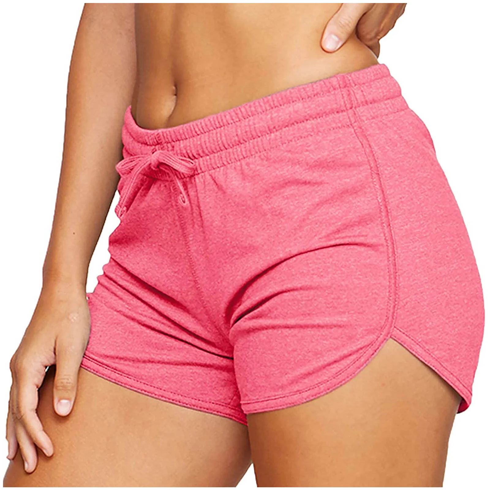 

Women'S Sports Dolphin Yoga Pilates Shorts Adult Summer Solid Color Drawstring Training Pants Pocket Casual Sports Pants S-2XL
