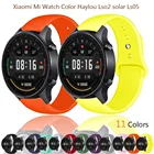 Ремешок силиконовый для Xiaomi mi watch, цветной сменный Браслет Для xiaomi haylou ls02 solar ls05, 2022 мм