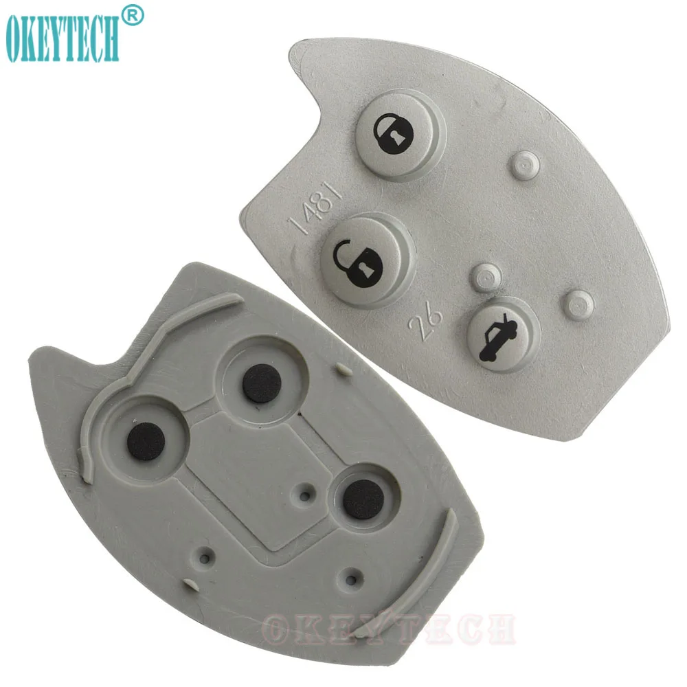 OkeyTech Новый 3 кнопки дистанционного ключа брелок резиновые Pad Mat Замена для Citroen Xsara