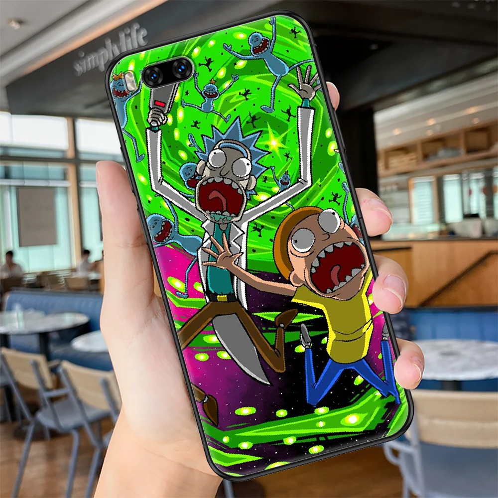 

Ricks Cartoon Mortys Phone case For Xiaomi Mi Max Note 3 A2 A3 8 9 9T 10 Lite Pro Ultra black trend waterproof fashion shell
