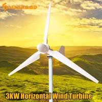 high efficiency 3kw high power wind generator household factory farm 48v 96v 120v 220v free energy