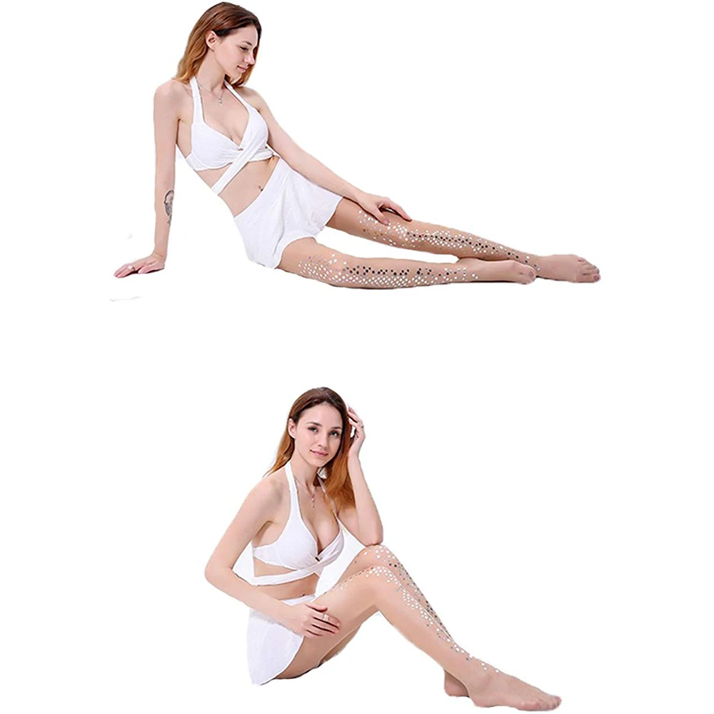 Тонкие сценические чулки блестящие жемчужные колготки облегающие носки с