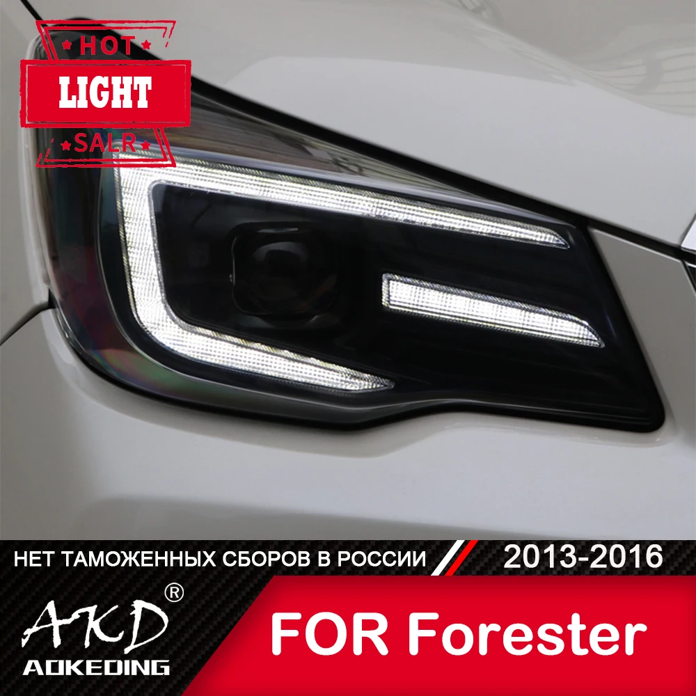 

For Subaru Forester 2013-2016 Head Lamp Car Accessory Fog Lights Day Running Light DRL H7 LED Bi Xenon Forester Headlights