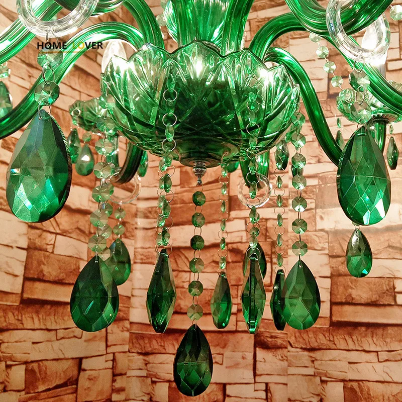 

Bedroom chandeliers for indoor home lighting Kitchen Living room lamparas colgantes 8 Lights Colorful modern chandeliers china