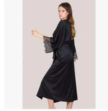 Модное сексуальное пижамное платье нижнее белье с халат кружевная ночная