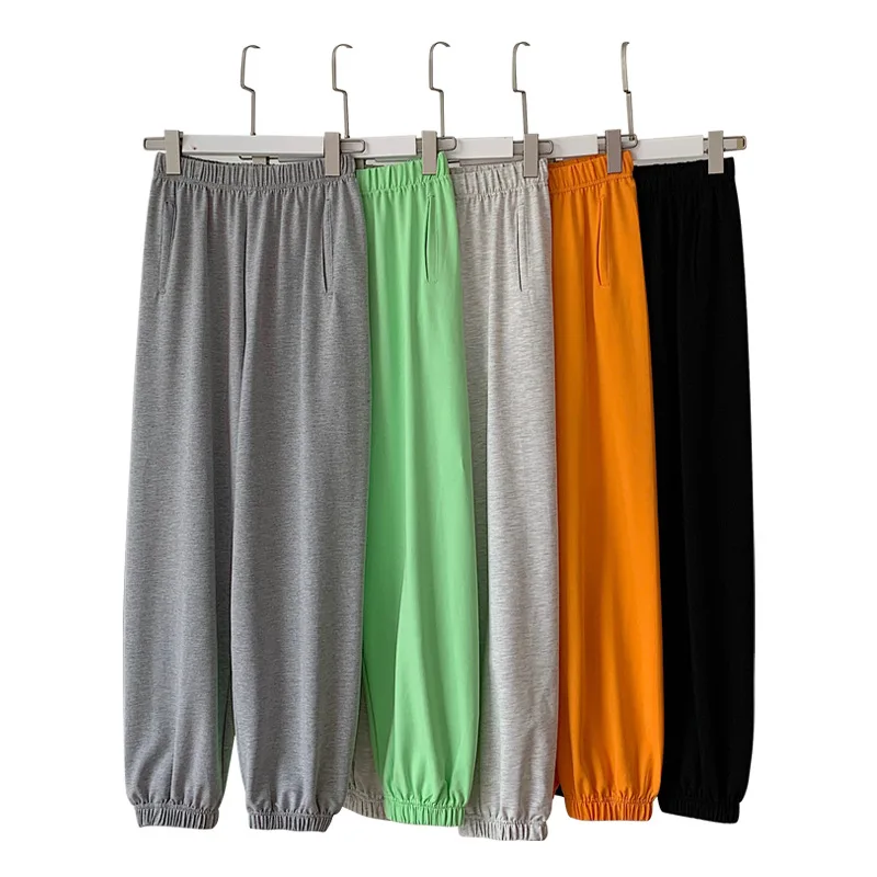 

Solid Color Pocket Sweatpants Women Loose Plus Size Trousers Streetwear Casual Lady Hip Hop High Waist Sweat Harem Pants Joggers