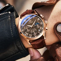 2021 new top brand luxury mens watches leather strap quartz fashion business male date sport military clock men wrist watch