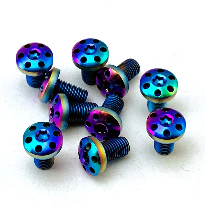 

4Pcs CNC Custom Made 1911 Grips Screws Stainless Steel Roast Blue T8 Plum Screw With T8 Torx Key Wrench Spanner Screwdriver Bolt