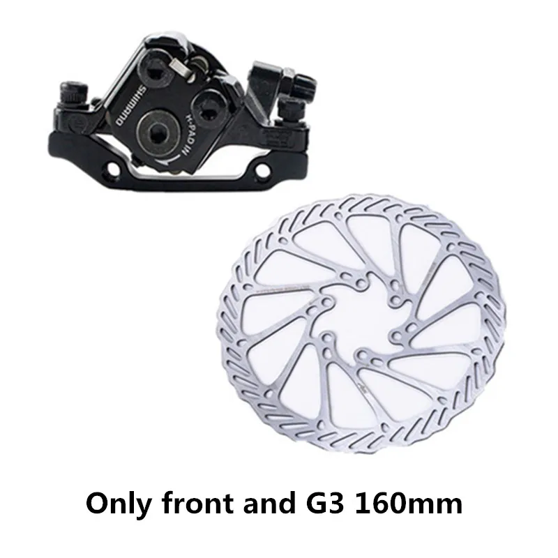 Only front G3 SHIMANO BR-M375 механические дисковые тормозные суппорты для Acera Alivio Deore с смоляные подушечки M375 суппорт w/n G3/HS1 ротор 160 мм - Цвет: Only front G3