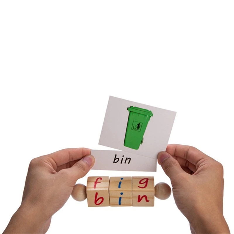 

Spelling Word Game Alphabet Wooden Educational Toy Card Wooden Educational Toy for Kids