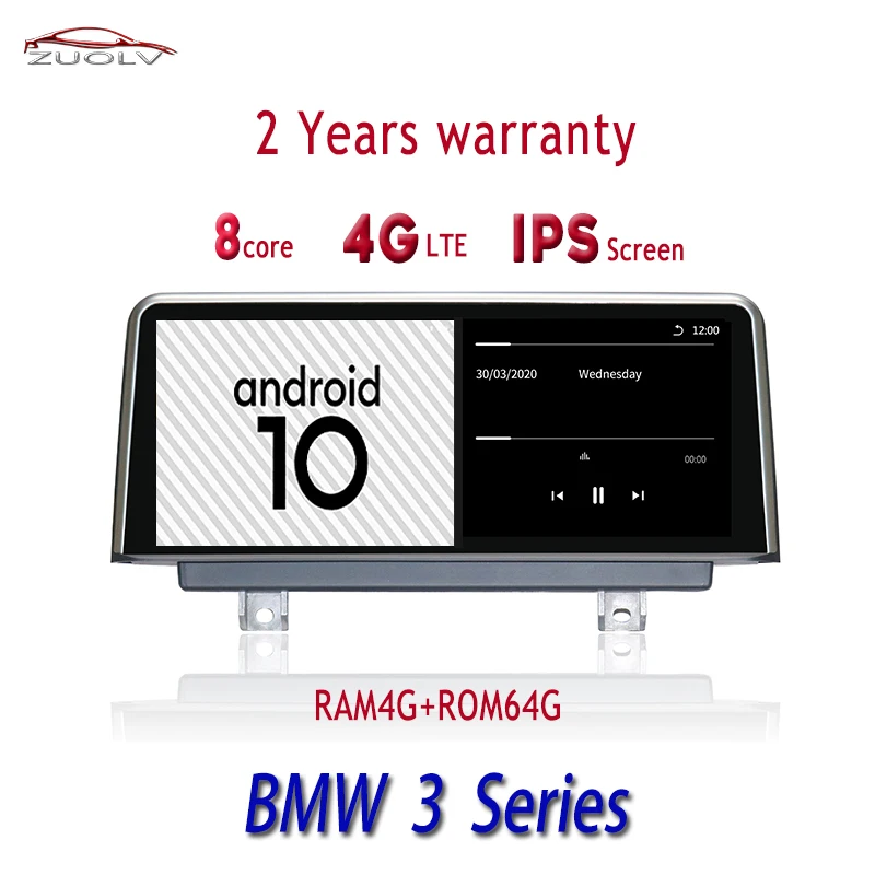 

ZUOLV Android 10.0 GPS Navigation Audio player radio for BMW 3 Series Bluetooth WIFI Eight Core 4GB+64GB 2004-2018