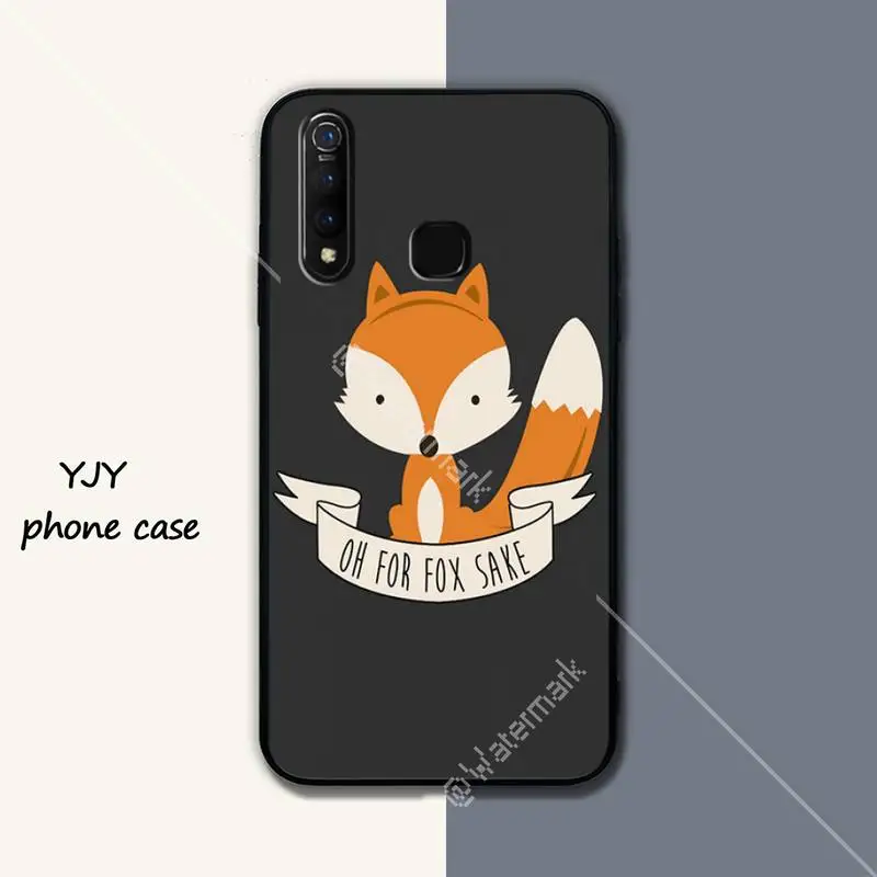 Yinuoda животных черного цвета с рисунком лисы мягкий чехол для телефона vivo u3x Y11 Y12 Y19