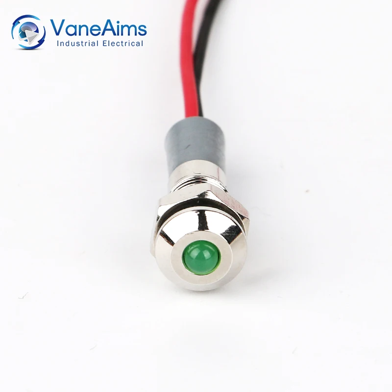 6 мм светодиодный металлический индикатор хит продаж защита от пыли в режиме