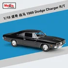 Модель автомобиля Maisto 1:18 Dodge Warhorse 1969 DODGE CHARGER R  T из сплава, коллекционная Подарочная игрушка