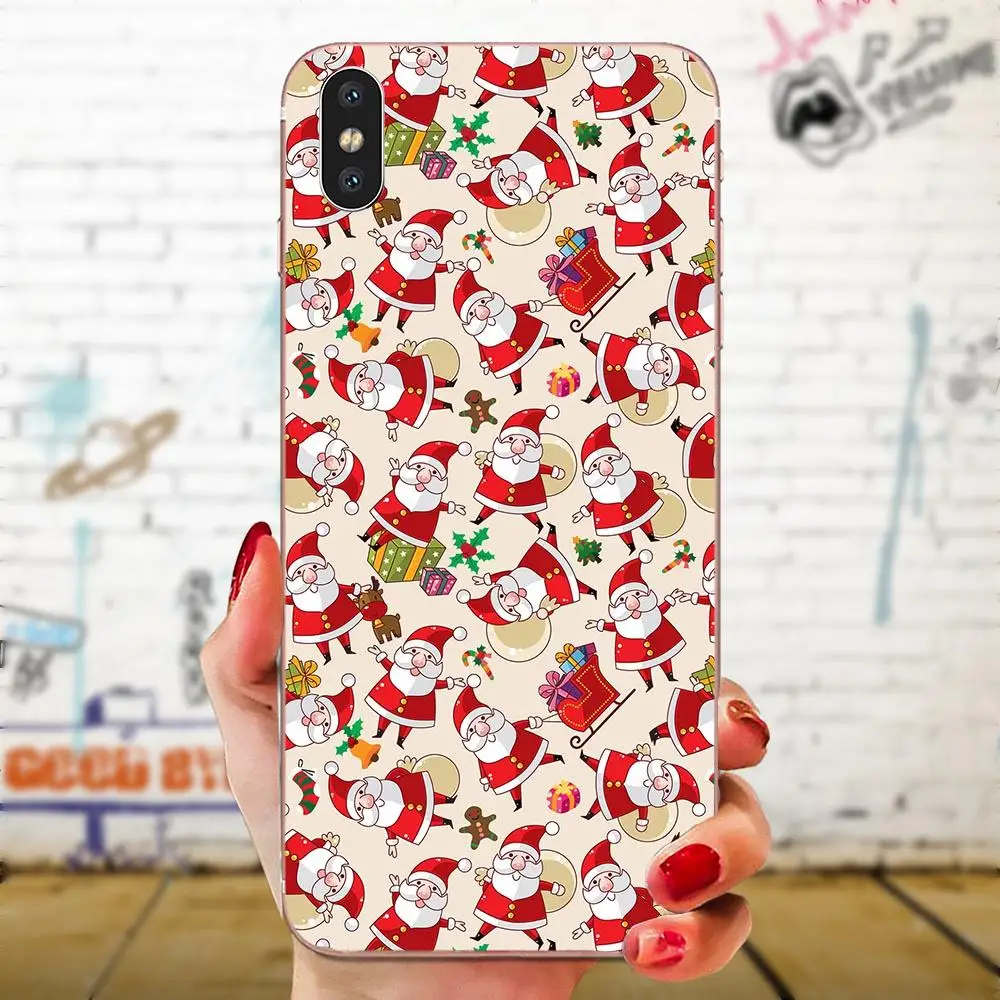 Для Huawei Honor 4C 5A 5C 5X6 6A 6X7 7A 7C 7X8 8C 8S 9 10 10i 20 20i Lite Pro чехол-накладка для мобильного телефона из ТПУ на Рождество год дизайн