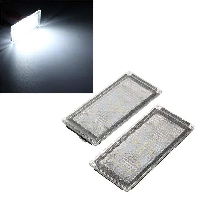 2 шт. без ошибок 18 светодиосветодиодный светильник номерного знака для E66 E65 7-Series