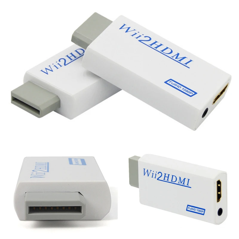 Адаптер AMKLE Wii в HDMI совместимый преобразователь с поддержкой FullHD 720P 1080P 3 5 мм аудио