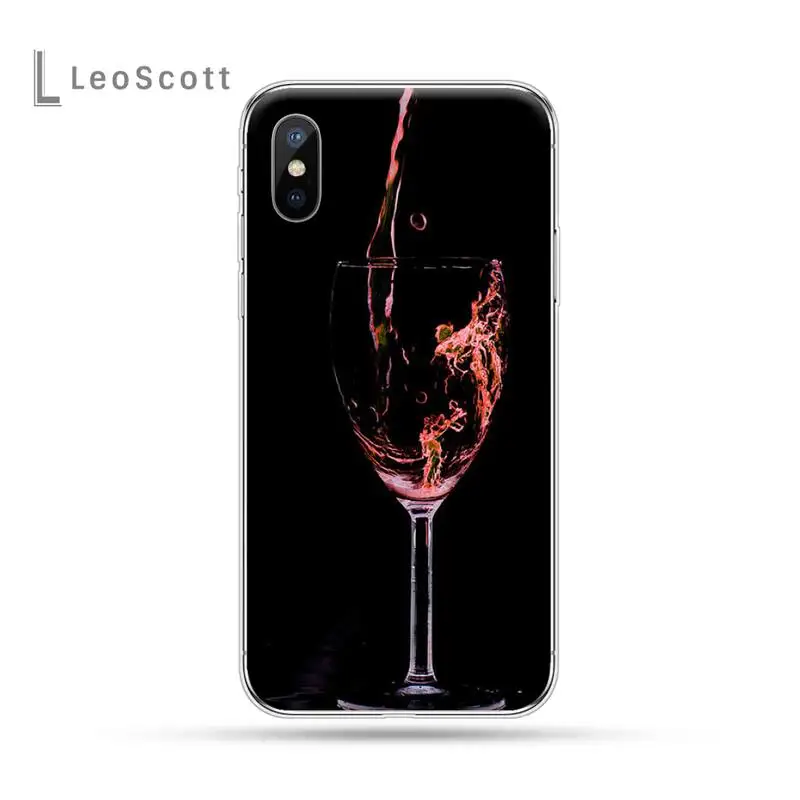 

Coffee Wine Cup fashion Phone Case for iPhone 11 12 pro XS MAX 8 7 6 6S Plus X 5S SE 2020 XR