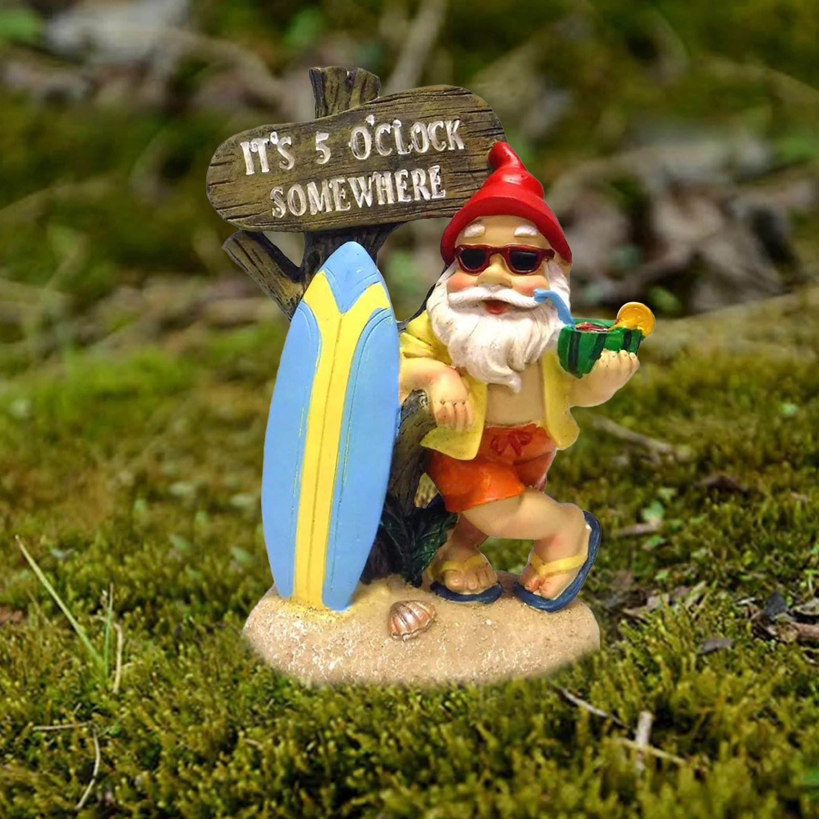 

Миниатюрное украшение Gnome, полимерная мини-Статуэтка гнома для праздвечерние времени, для плантатора, цветочный горшок, декоративный аксес...