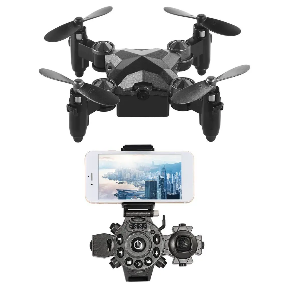 

Portable Remote Control Watch Style 2.4G 0.3MP Wifi Mini Foldable Height Hold G-sensor FPV Drone Quadcopter