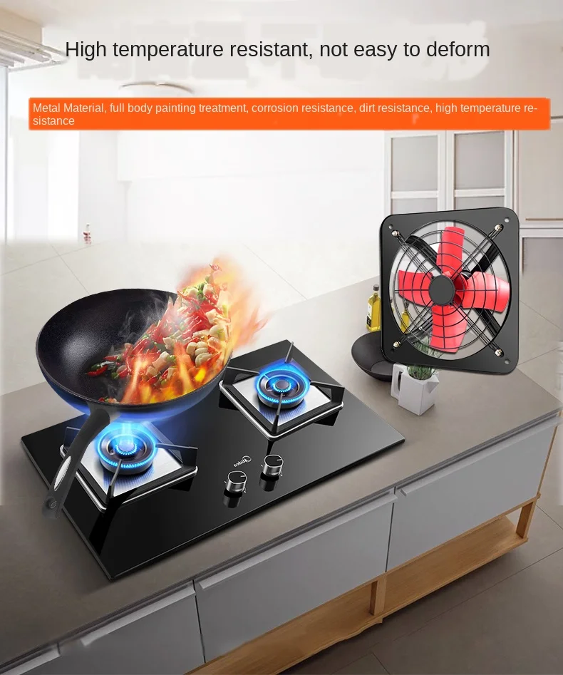 Кухонный вытяжной вентилятор 10/12/14 дюймов настенный для окон Мощный ванной дома