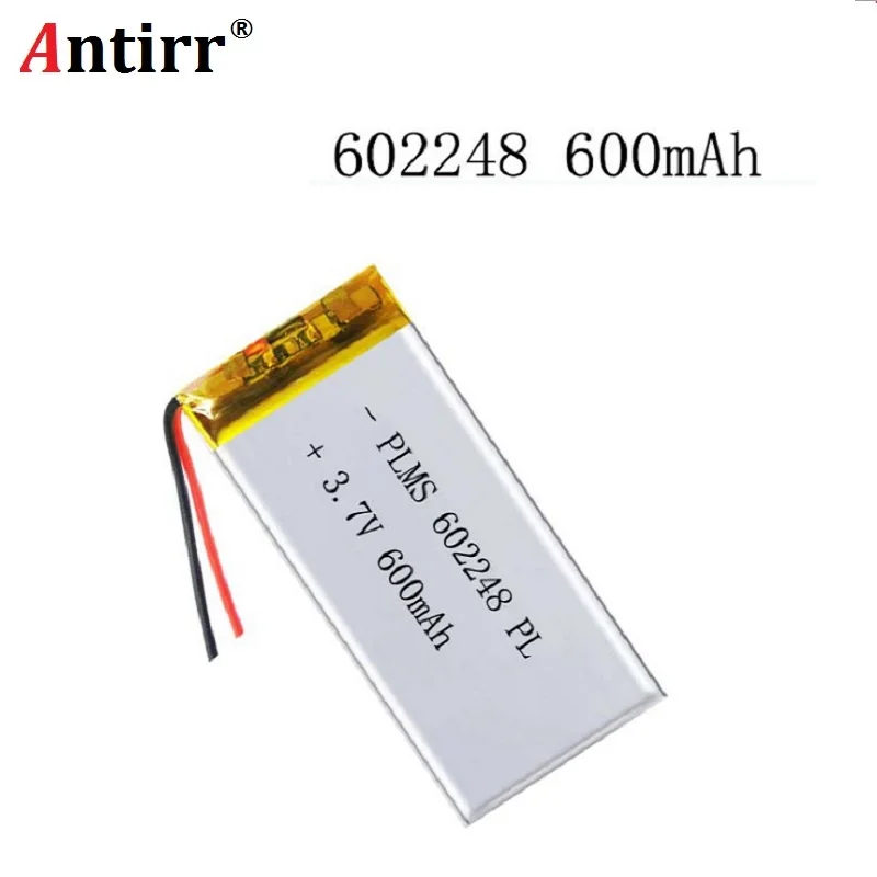 3 7 в 600 мАч 602248 литий-полимерный литий-ионный аккумулятор для Mp3 MP4 MP5 gps psp Vedio