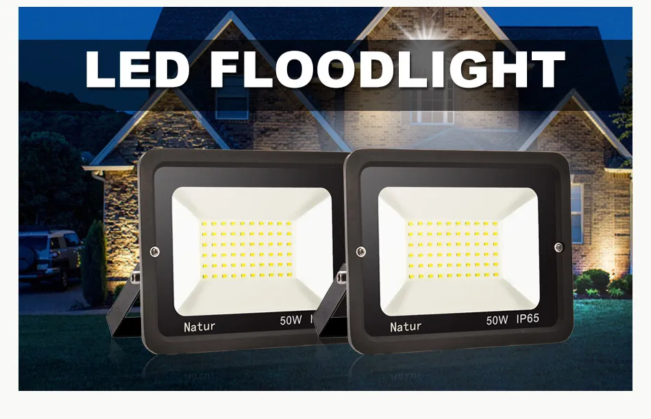 10W 20W 30W 50W 100W 150W 200W 220V светодиодный FloodLigh Светодиодный прожектор квадратный Водонепроницаемый IP65 профессиональное освещение лампы Открытый лампы на солнечных батареях