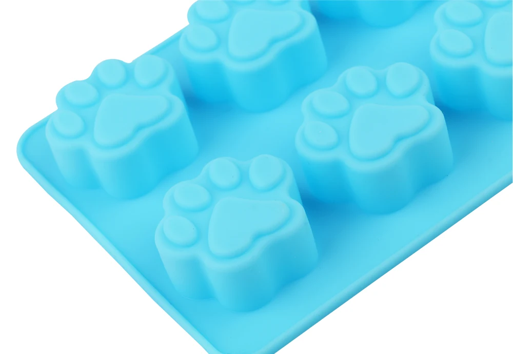 Силиконовая форма для выпечки кошачья/собачья лапа 10 шт. | Дом и сад